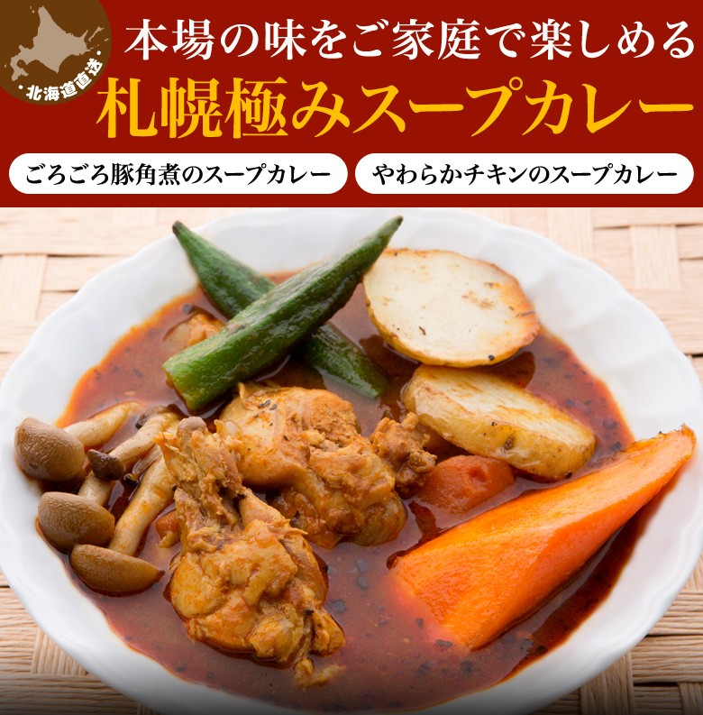 札幌 スープカレー 10食セット 北海道 レトルトカレー チキン 豚角煮