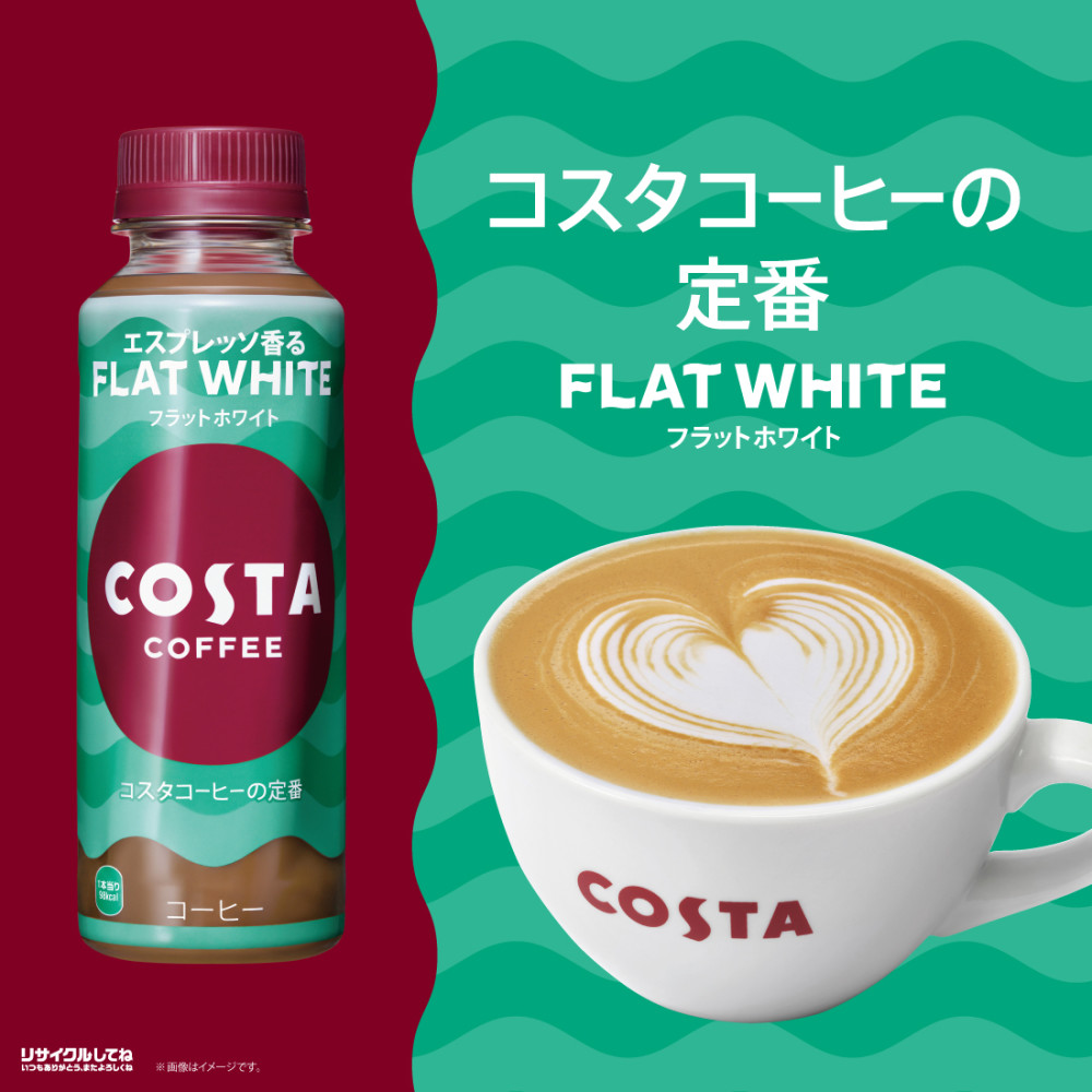 コスタ コーヒー ペットボトル COSTA フラットホワイト 265mlPET×48本 送料無料