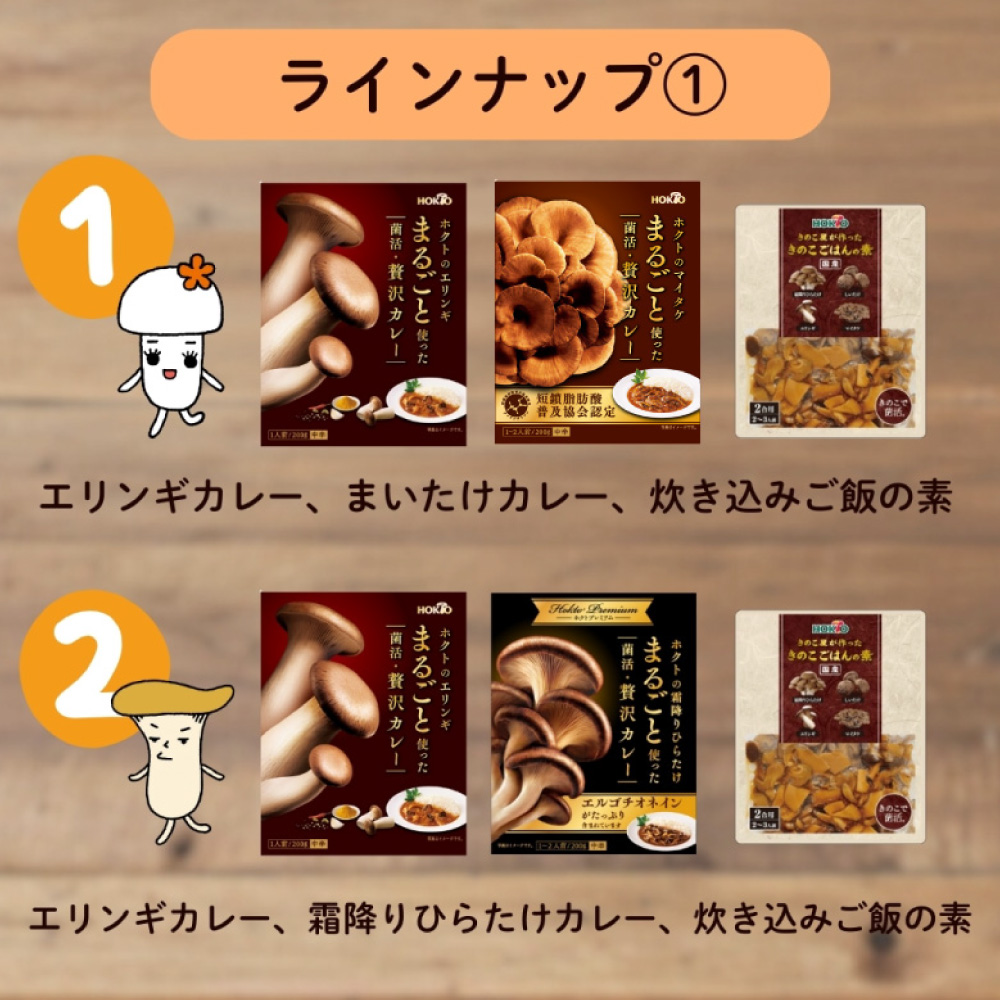 マイタケカレー 霜降りひらたけカレー エリンギカレー 国産きのこごはんの素 2合用