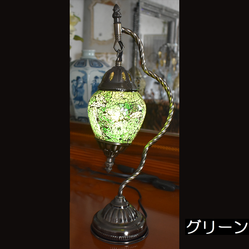 テーブルランプ テーブルライト トルコランプ モザイクガラス ハンギング ライト LED 照明｜hokuo｜05