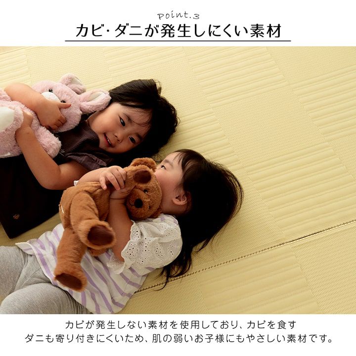 レジャーシート 261×352cm 江戸間6畳 洗える ラグマット 日本製の画像