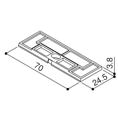 YKK AP 梁キャップ(HH-K-36937) YKK カーポート アルミカーポート CPE