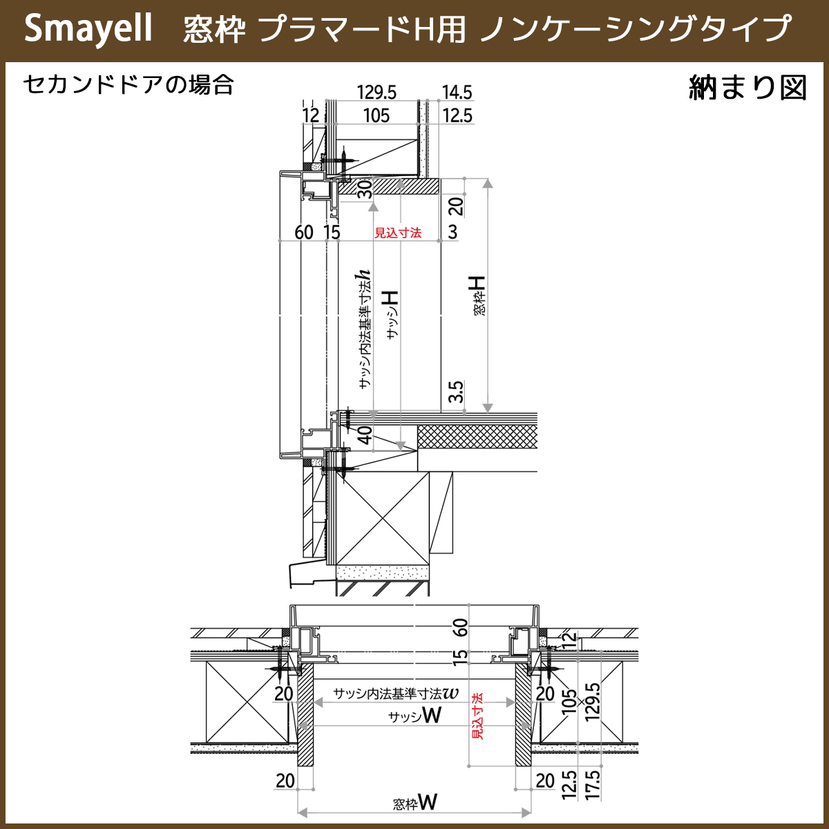 【受け渡し決定】YKK AP プラマードIII 2枚セット 窓枠 保管品 現状渡し DIY等に YKK AP スマエル 造作材 窓枠 プラマードH用 ノンケーシングタイプ 1本