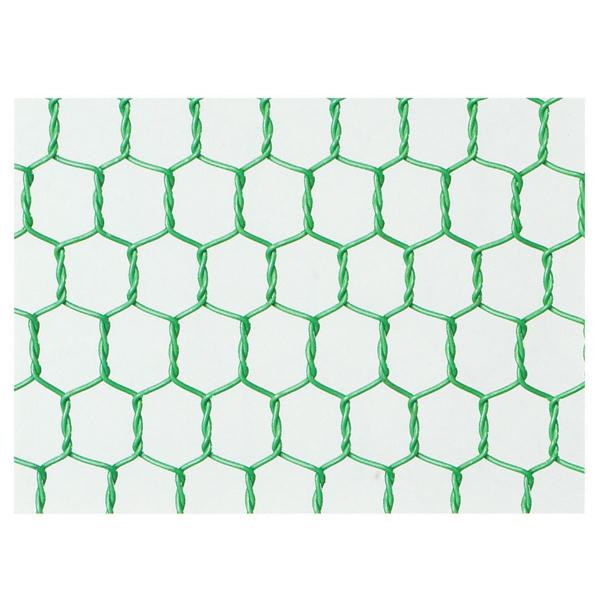 産業用金網 ビニール亀甲金網 線径1.15mm 開目20mm：910mm