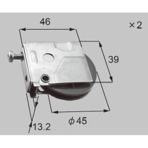 LIXIL補修用部品 新日軽ブランド部品 引違い窓 戸車：テラス戸車（Φ45）2個入[A8LC1098] : a8-lc1098 : ノース&ウエスト  - 通販 - Yahoo!ショッピング