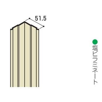 YKK ap アルミ 外壁 アルカベール 汎用部材 リフォーム用：ハネ付きJ型