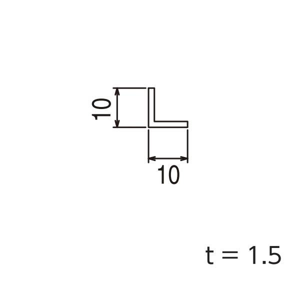 YKKAPガーデンエクステリア 汎用形材 ソリッド材：野縁 外形寸法30×35