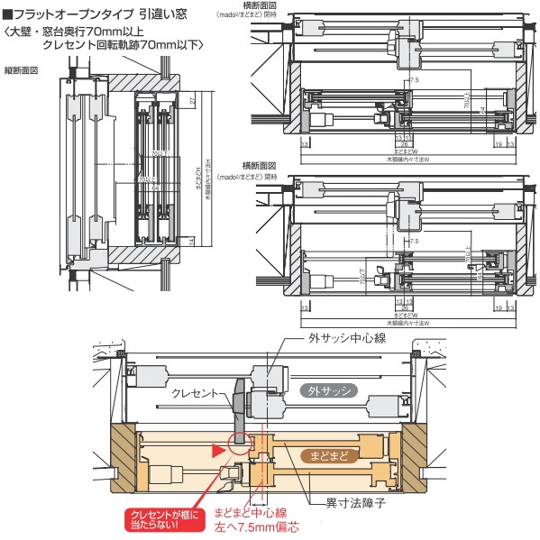 インナーウインドまどまど FIX窓 防犯合わせガラス[透明3mm+透明3mm