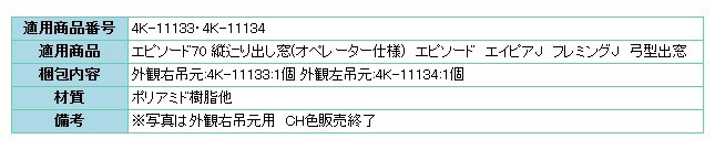 YKKAP交換用部品 オペレーターハンドル(HH-4K-11133(34)) : hh-4k