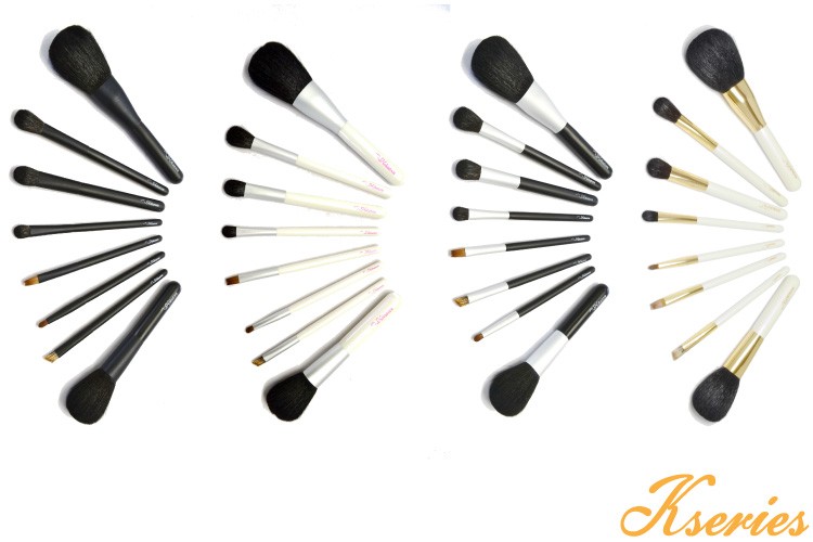 熊野化粧筆 Kシリーズは軸のカラーが4種類から選べます！！