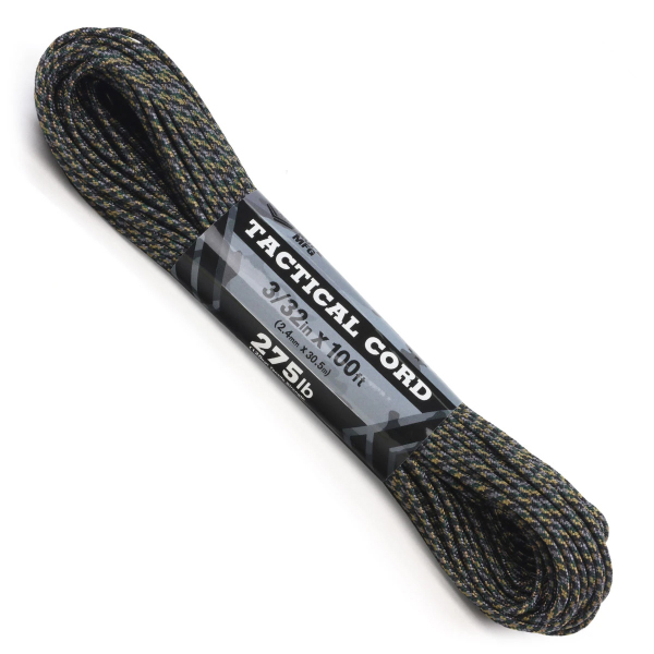 28円 最安挑戦！ 1m カット売り 275 Cord 3 32 Tactical ATWOOD ROPE MFG社製 アメリカ製 ポリエステル  ナイロン製 パラコード 太さ：約2.4mm