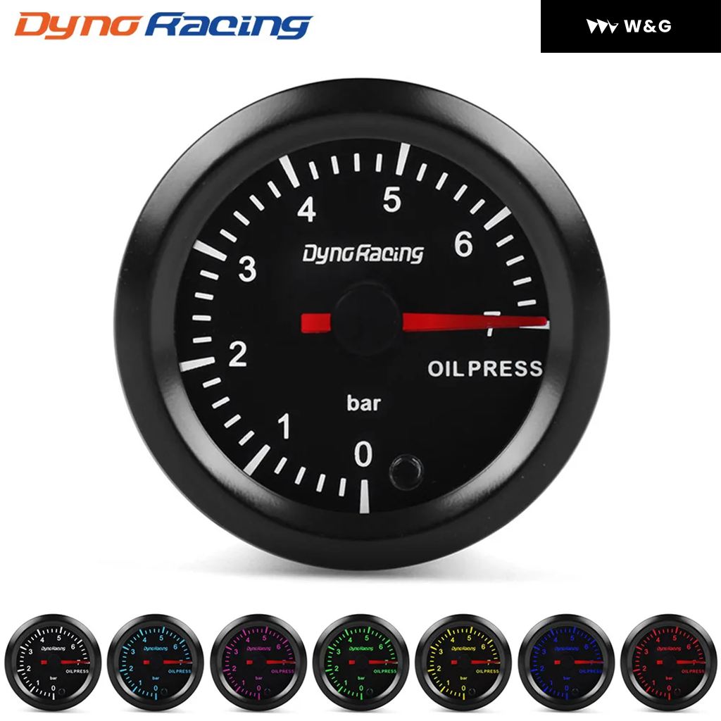 DYNORACING 2インチ 52MM 7色 高速車用ブースト 水温 油温 油圧 空燃比