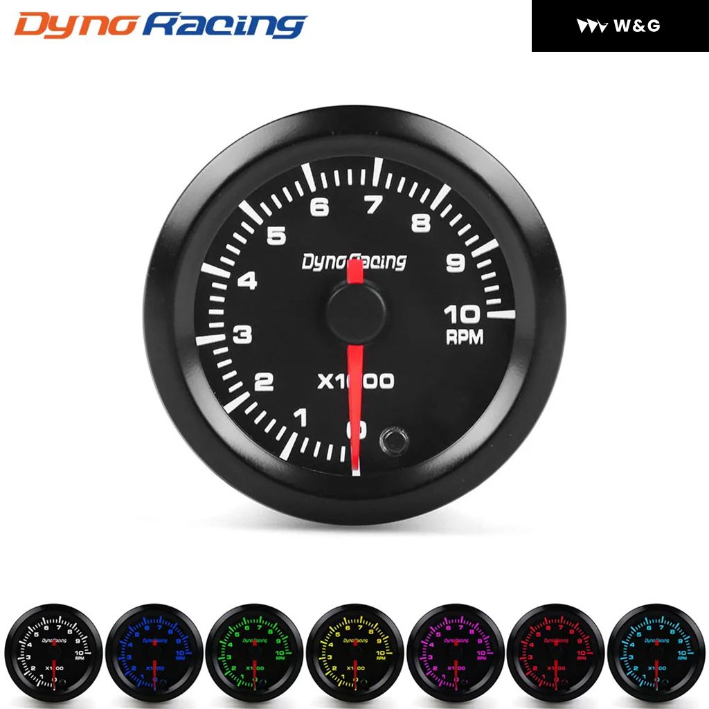 DYNORACING 2インチ 52MM 7色 高速車用ブースト 水温 油温 油圧 空燃比