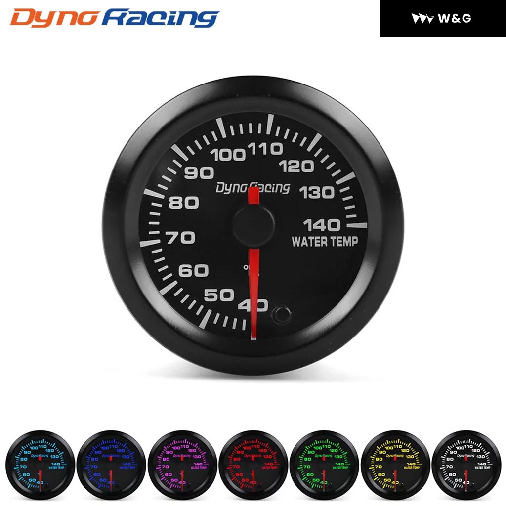 DYNORACING 2インチ 52MM 7色 高速車用ブースト 水温 油温 油圧 空燃比