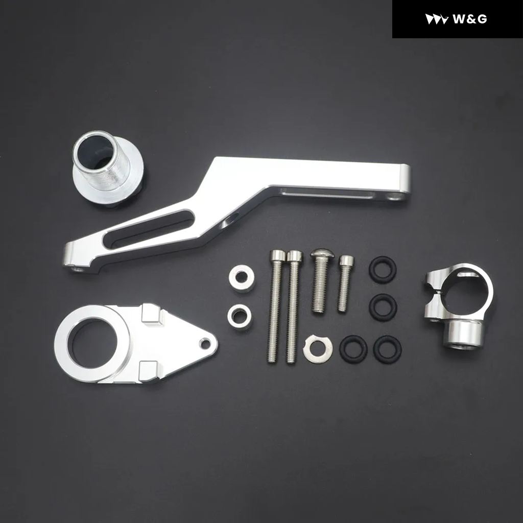 カワサキ ZX6R 2009 - 2019 オートバイステアリングダンパースタビライザーマウントブラケットキット 2016 2015 14 13 12の画像
