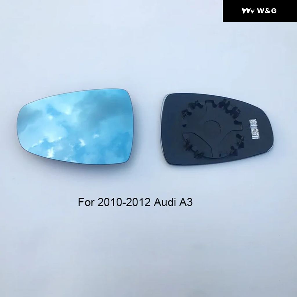 サイドバックミラー ブルーガラスレンズ アウディ A3 A1 S1 S3 TT 2010-2020 広角ビュー 防眩ドアミラー 1組_1