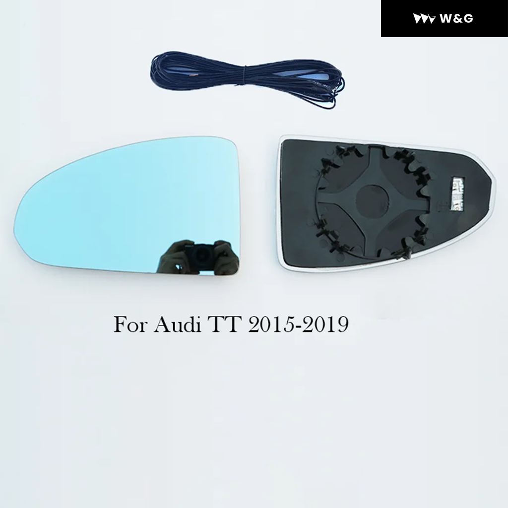 サイドバックミラー ブルーガラスレンズ アウディ A3 A1 S1 S3 TT 2010-2020 広角ビュー 防眩ドアミラー 1組_3