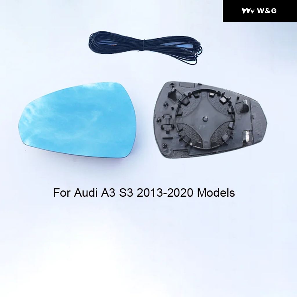 サイドバックミラー ブルーガラスレンズ アウディ A3 A1 S1 S3 TT 2010-2020 広角ビュー 防眩ドアミラー 1組_4