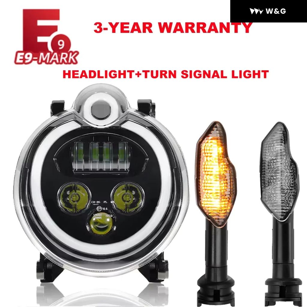 ヤマハ VMAX 1700 ヘッドライト LED DRL E-MARK E9 フロントバイク