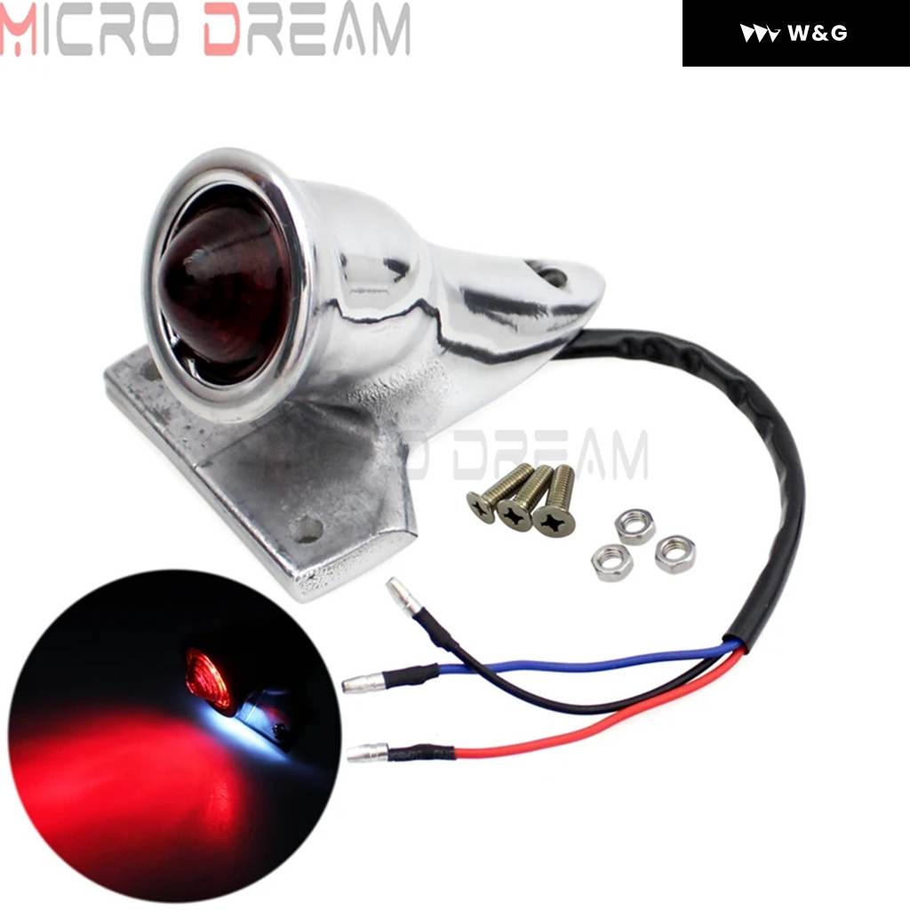 並行輸入品オートバイ バイク LEDリアテールブレーキストップライトランプ レトロ テールライト ハーレー ホンダ ヤマハ スズキ カワサキ チョッパー カ_1