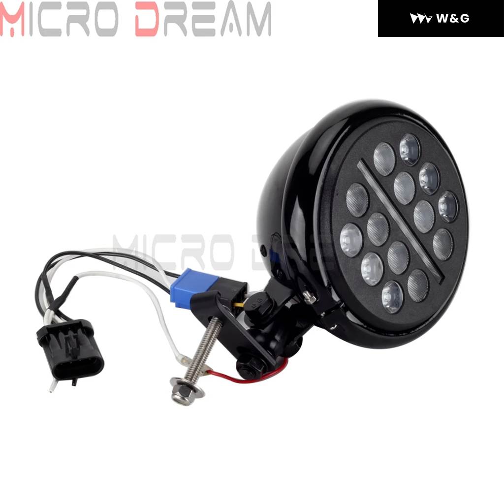並行輸入品5.75インチ LED ヘッドライト ヘッドランプ ハーレー ソフテイル ストリートボブ FXBB FXBBS ローライダー FXLR スタンダード FXST 2018-2022_3
