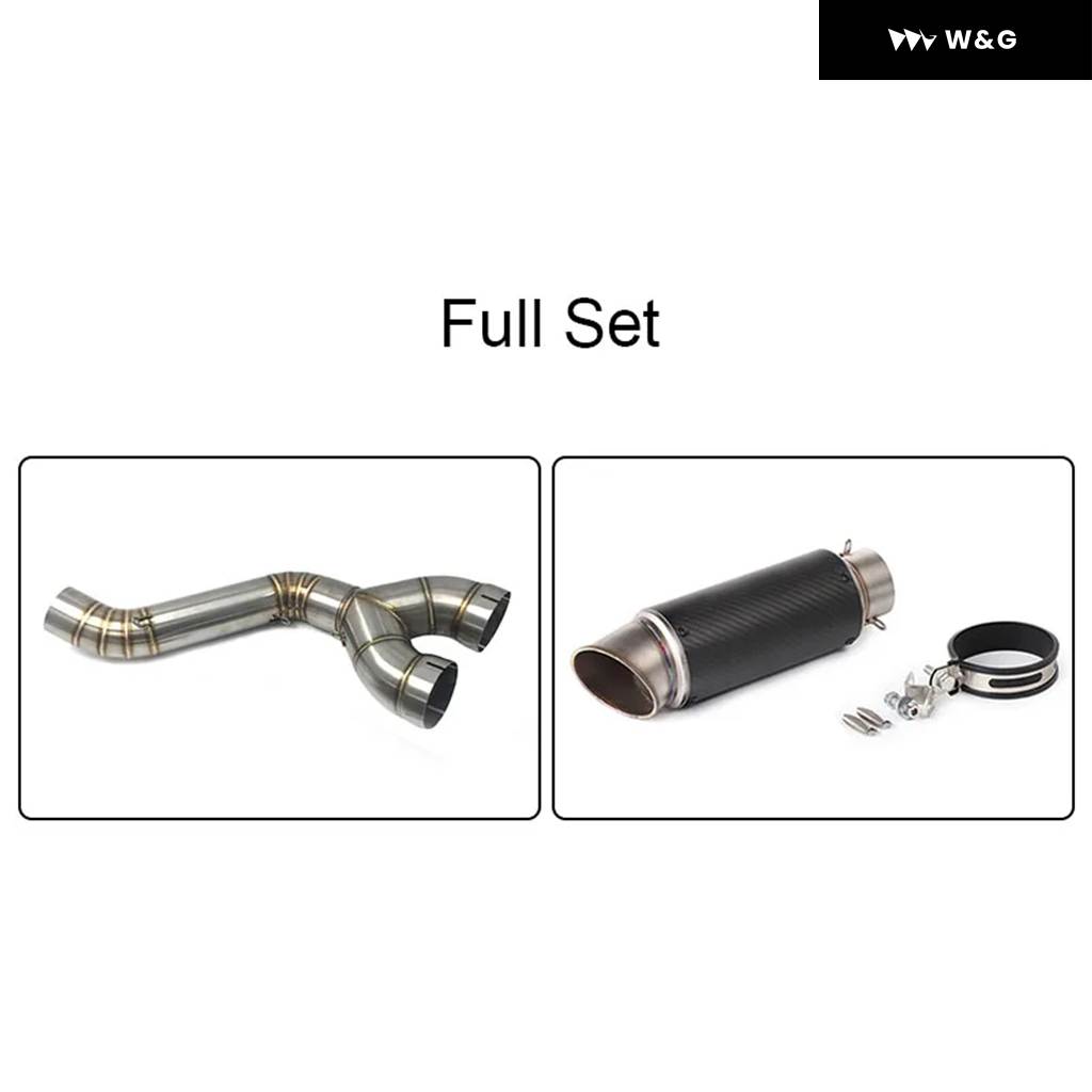 並行輸入品S1000RR 61MM マフラー 排気ミドルリンクパイプ エスケープ接続パイプ スリップオン BMW S1000RR 2010-14 R_5