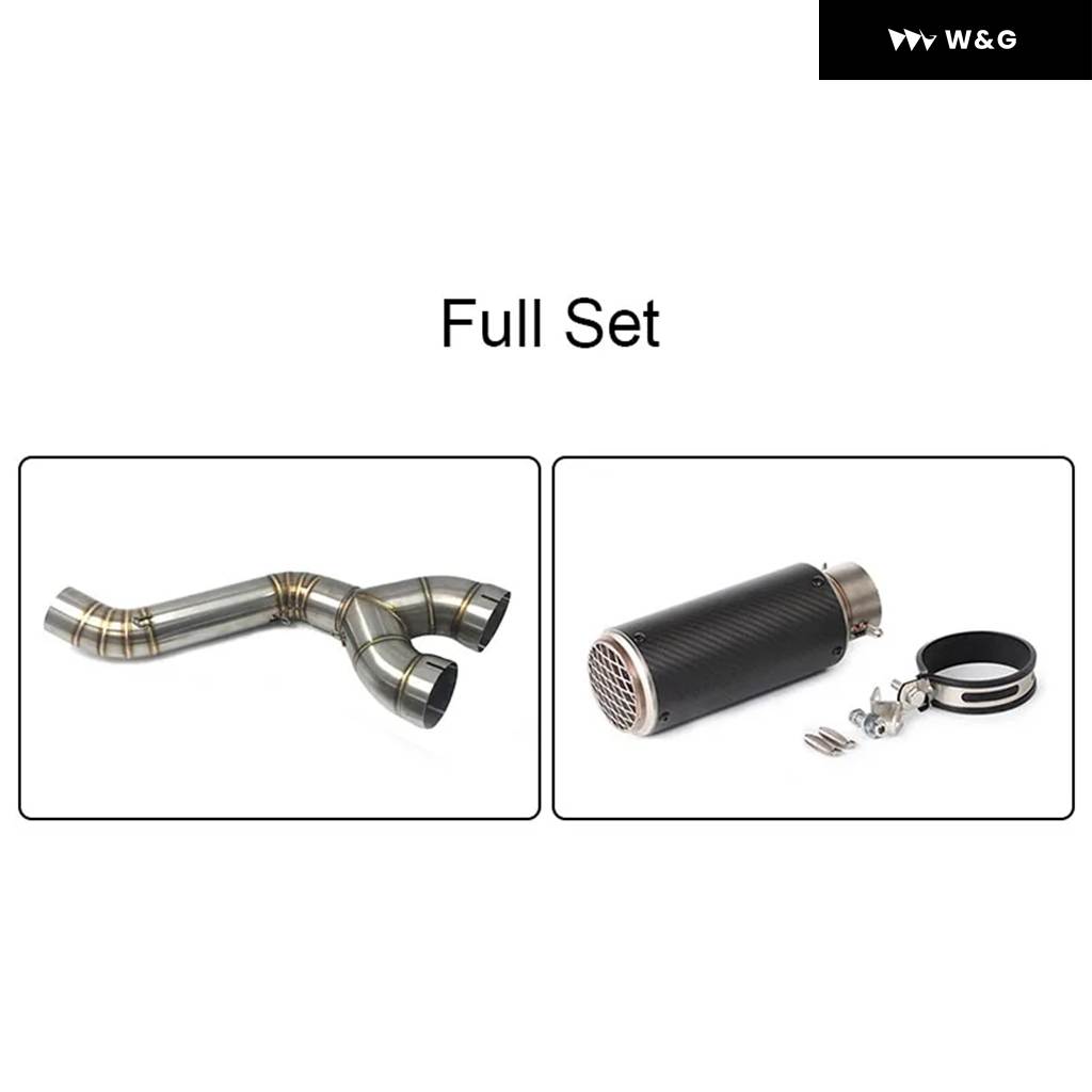 並行輸入品S1000RR 61MM マフラー 排気ミドルリンクパイプ エスケープ接続パイプ スリップオン BMW S1000RR 2010-14 R_4