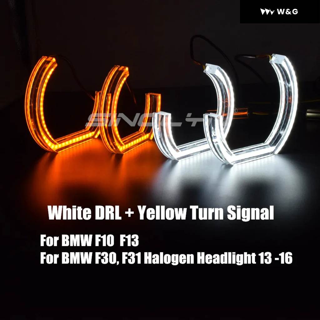 並行輸入品LEDエンジェルアイ BMW E92 E90 E60 F30 F31 E82 F10 F13 車用ライトアクセサリー チューニング ウィンカー ハロー 3D DTM LCIスタイル_6