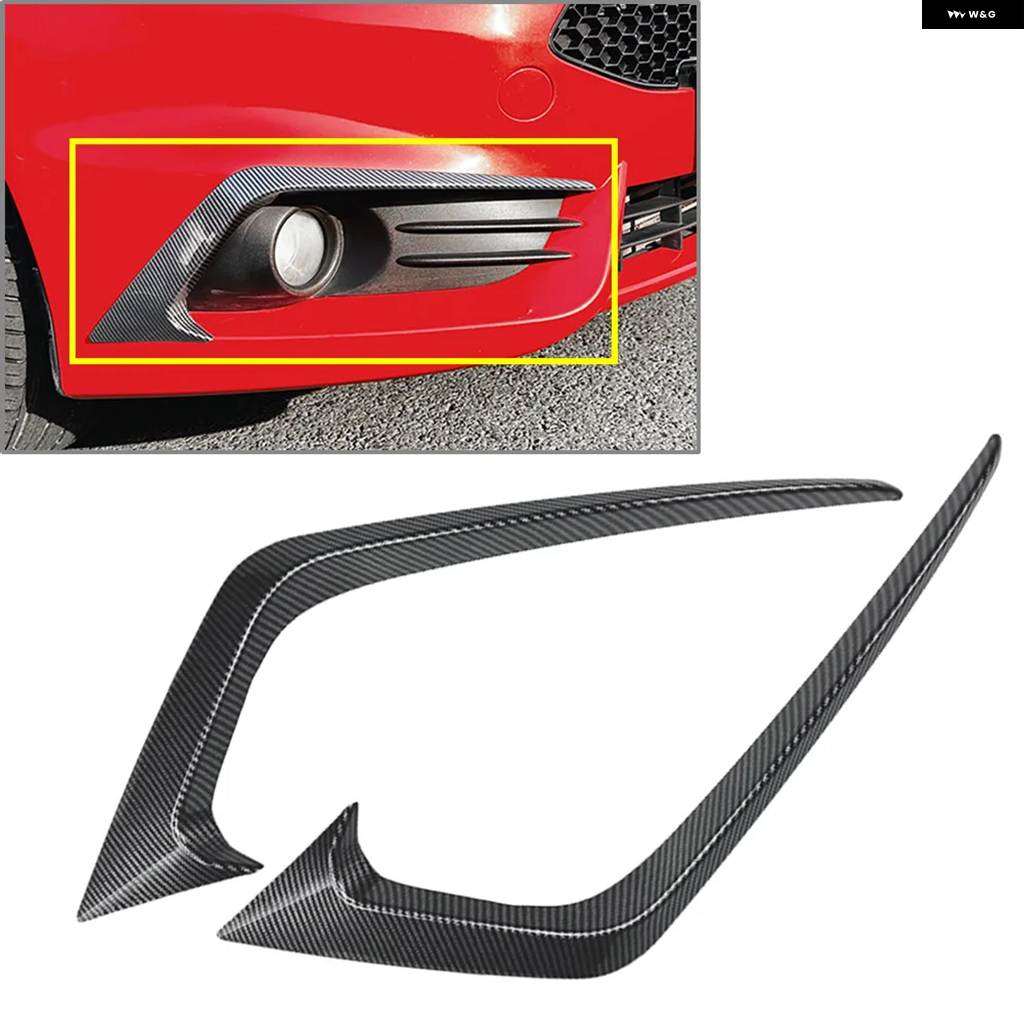並行輸入品1ペア 車用フロント バンパー サイドスプリッター スポイラー デコレーション トリム フォード フィエスタ ST MK6 B-MAX 2012 - 17の画像