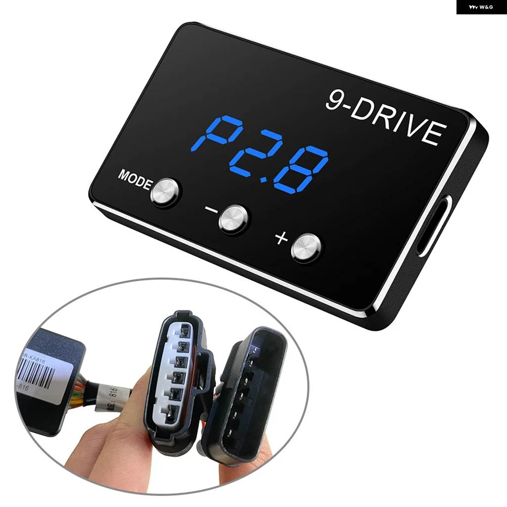 並行輸入品9ドライブカー電子スロットル コントローラ ーペダルアクセルKA-816 三菱 パジェロ 2007-2017トリトL200 2005-2015の画像
