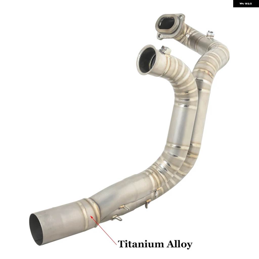 並行輸入品スリップオン インディアン FTR1200 FTR1200S FTR 1200 2018 2019 2020 オートバイ 排気エスケープ システム チタン フロントミッドリンクの画像
