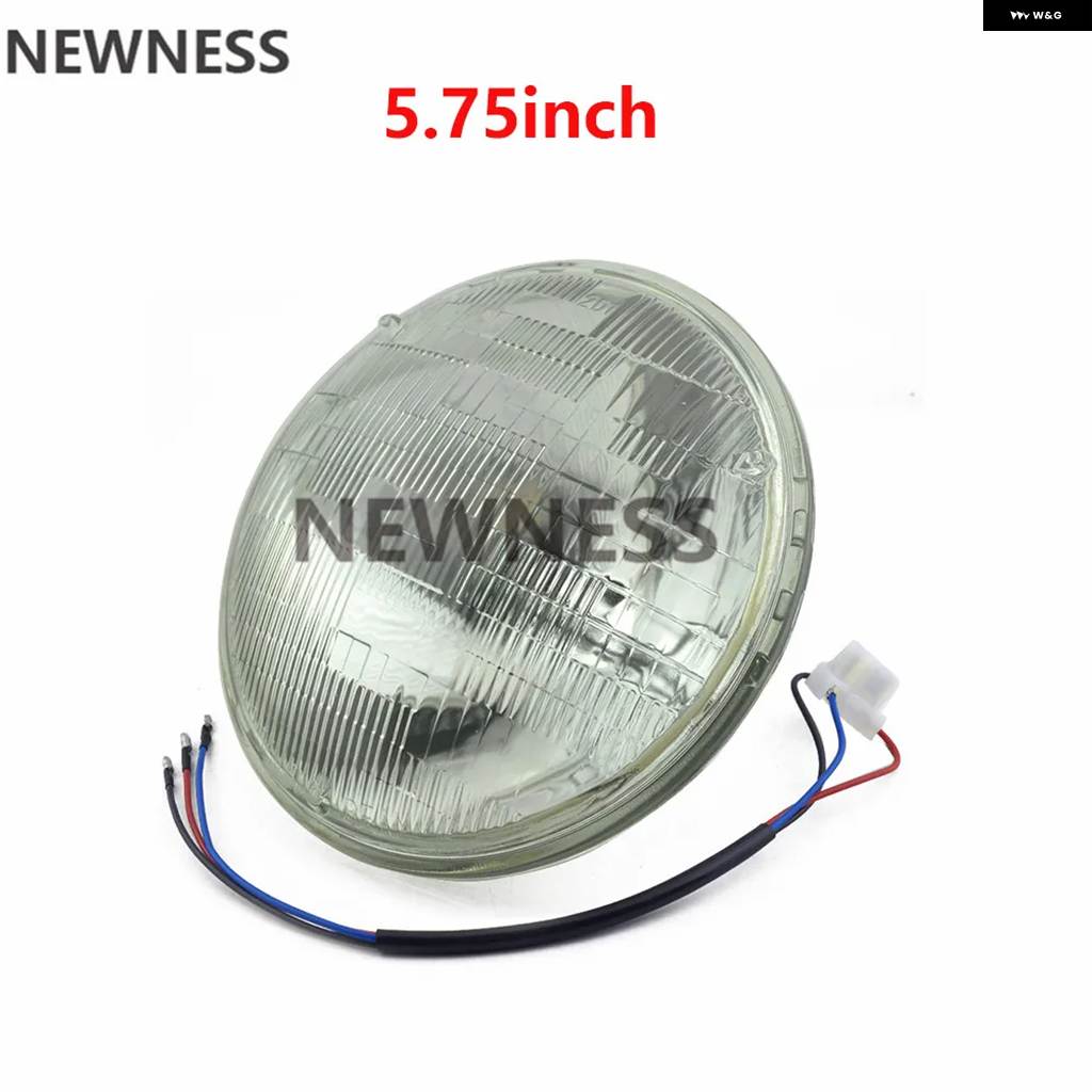 並行輸入品4.5インチ 5.75インチ 7インチ レトロ バイク ベイツ ハロゲン ヘッドライト 12V密閉ビーム ヘッドライト ハーレー カワサキ ヤマハ スズキ_5