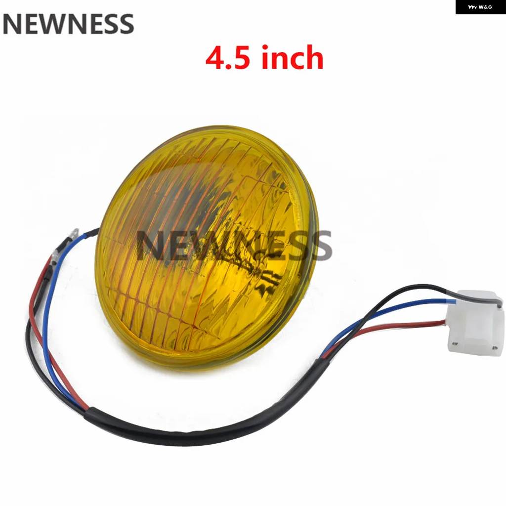 並行輸入品4.5インチ 5.75インチ 7インチ レトロ バイク ベイツ ハロゲン ヘッドライト 12V密閉ビーム ヘッドライト ハーレー カワサキ ヤマハ スズキ_2