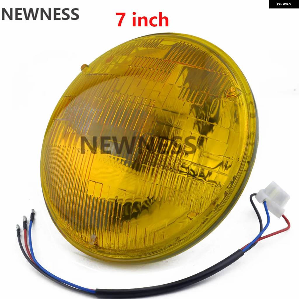 並行輸入品4.5インチ 5.75インチ 7インチ レトロ バイク ベイツ ハロゲン ヘッドライト 12V密閉ビーム ヘッドライト ハーレー カワサキ ヤマハ スズキ_4