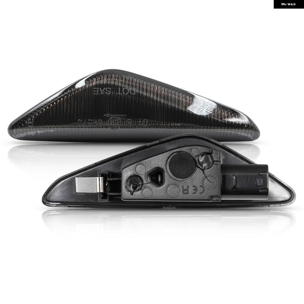並行輸入品2個 スモークレンズ アンバー OEM フェンダー フロントサイド マーカーライト BMW F25 X3 2011-2015 E70 X5 2007-2013 E71 X6の画像