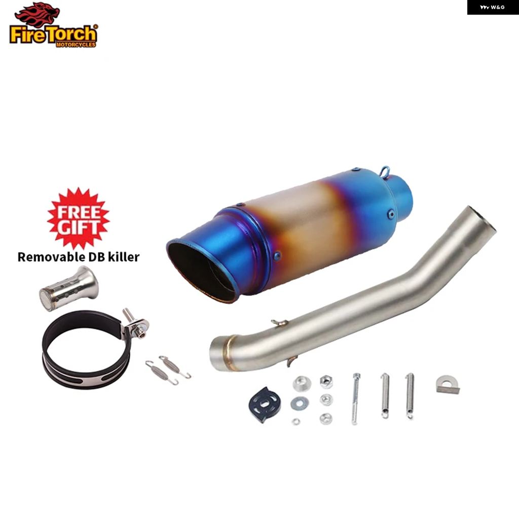 並行輸入品スリップオン カワサキ Z750 2004-08 オートバイ バイク マフラー カスタム ミッドコネクト パイプ マフラー DBキラー付きの画像