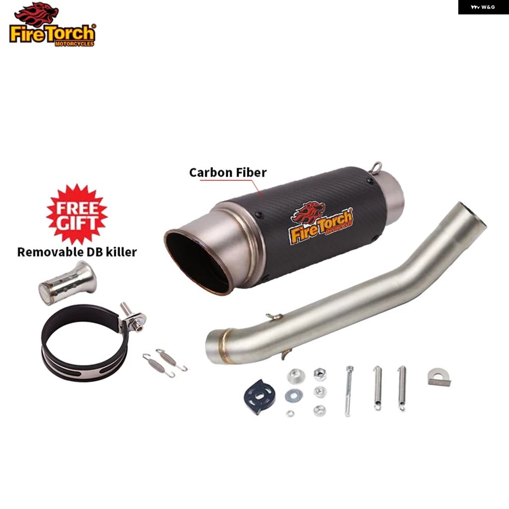 並行輸入品スリップオン カワサキ Z750 2004-08 オートバイ バイク マフラー カスタム ミッドコネクト パイプ マフラー DBキラー付きの画像
