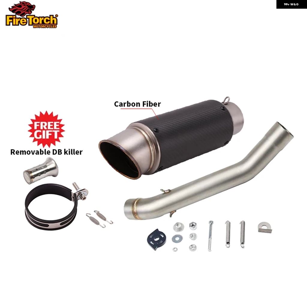 並行輸入品スリップオン カワサキ Z750 2004-08 オートバイ バイク マフラー カスタム ミッドコネクト パイプ マフラー DBキラー付きの画像