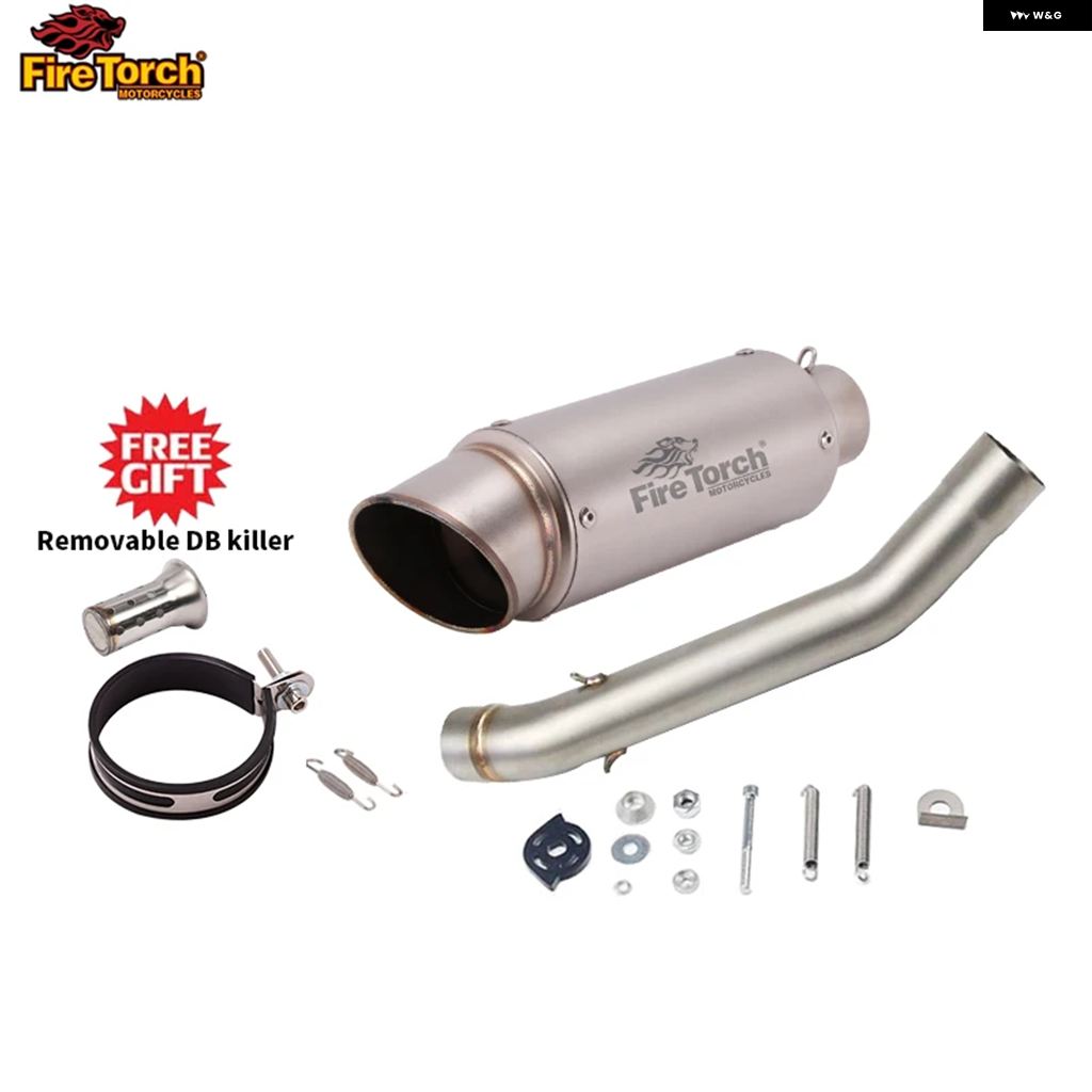 並行輸入品スリップオン カワサキ Z750 2004-08 オートバイ バイク マフラー カスタム ミッドコネクト パイプ マフラー DBキラー付きの画像