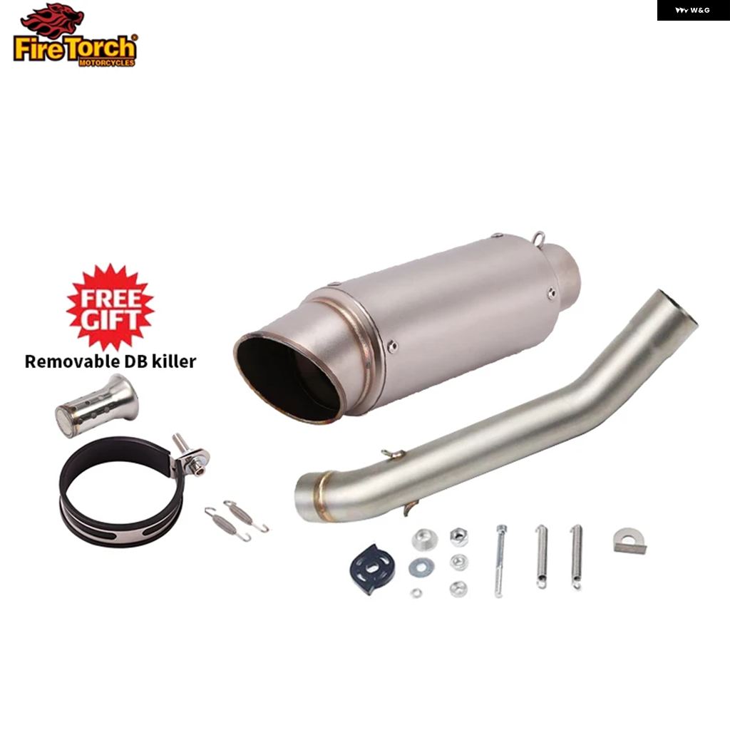 並行輸入品スリップオン カワサキ Z750 2004-08 オートバイ バイク マフラー カスタム ミッドコネクト パイプ マフラー DBキラー付きの画像