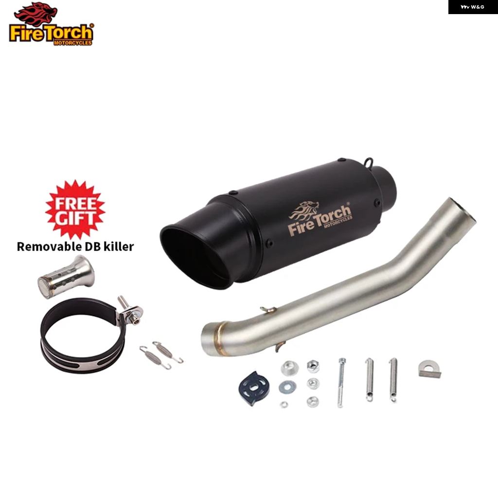 並行輸入品スリップオン カワサキ Z750 2004-08 オートバイ バイク マフラー カスタム ミッドコネクト パイプ マフラー DBキラー付きの画像