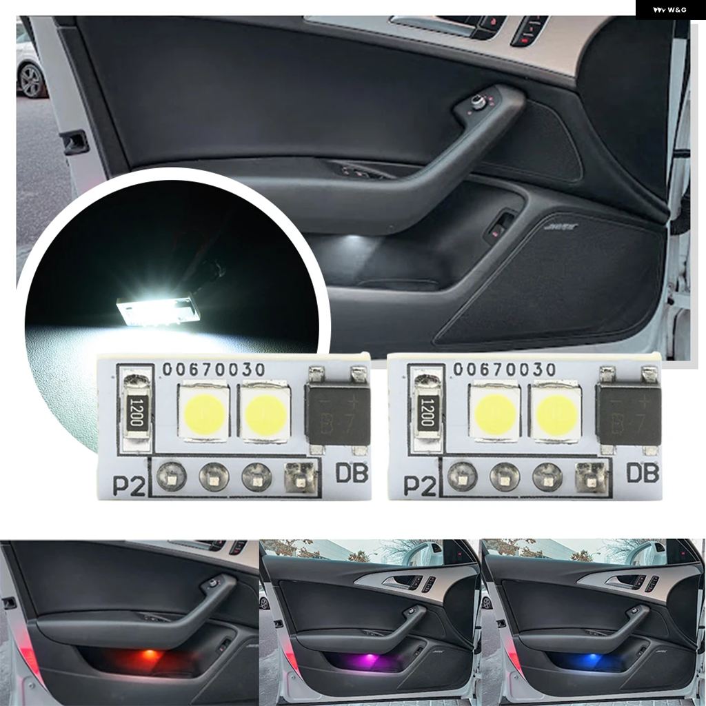 並行輸入品アンビエントライト LED カーテシドア パネル ライト ドアカード 収納 コンパートメントライト アウディ A6 C7 RS6 A7 S7 RS7 A8 S8 TT SEAT_1