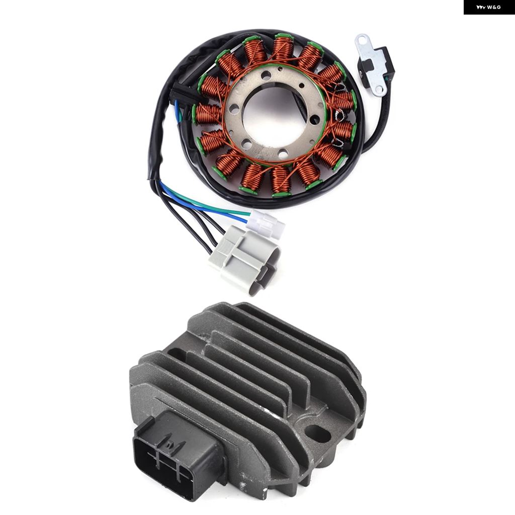 並行輸入品ステーターコイル + レギュレーター 整流器 + ステーターカバー ガスケット スズキ LTZ400 クワッドスポーツ Z400 2009 2012-2018 LTZ 400