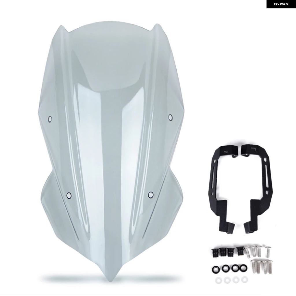 並行輸入品Z250 ABS Z400 ウインドシールド オートバイ バイク ウインドシールド ブラケット ウインドスクリーン カワサキ Z 250 400 2019-24の画像