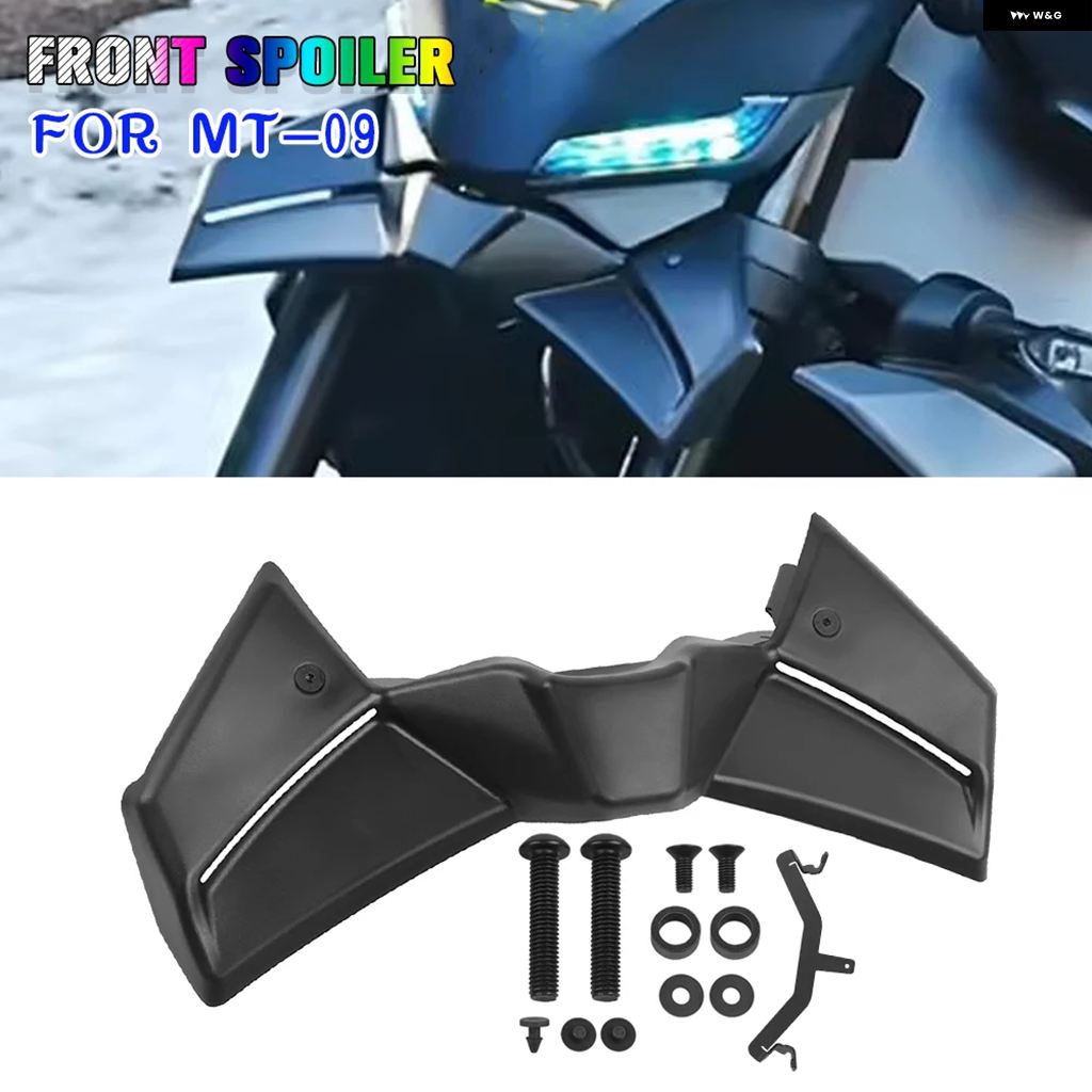 並行輸入品ヤマハ MT-09 SP 2024-2025 MT09 フロントダウンフォーススポイラー ネイキッドフロントスポイラー ウィングレットの画像