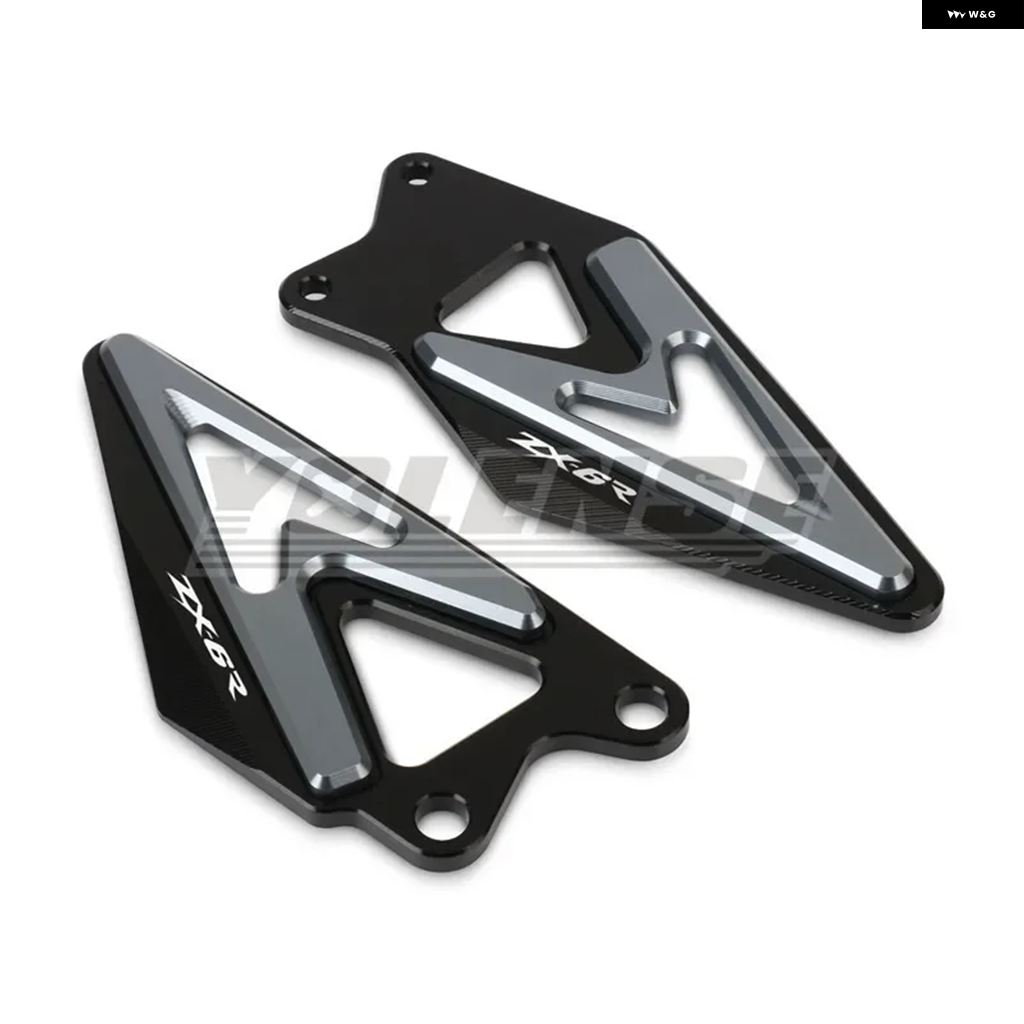 並行輸入品カワサキ ZX-6R ZX6R 2019-24 2025 オートバイ バイク フットレスト ヒールガード コーブ リアセット フットレスト ペグ プロテクターの画像