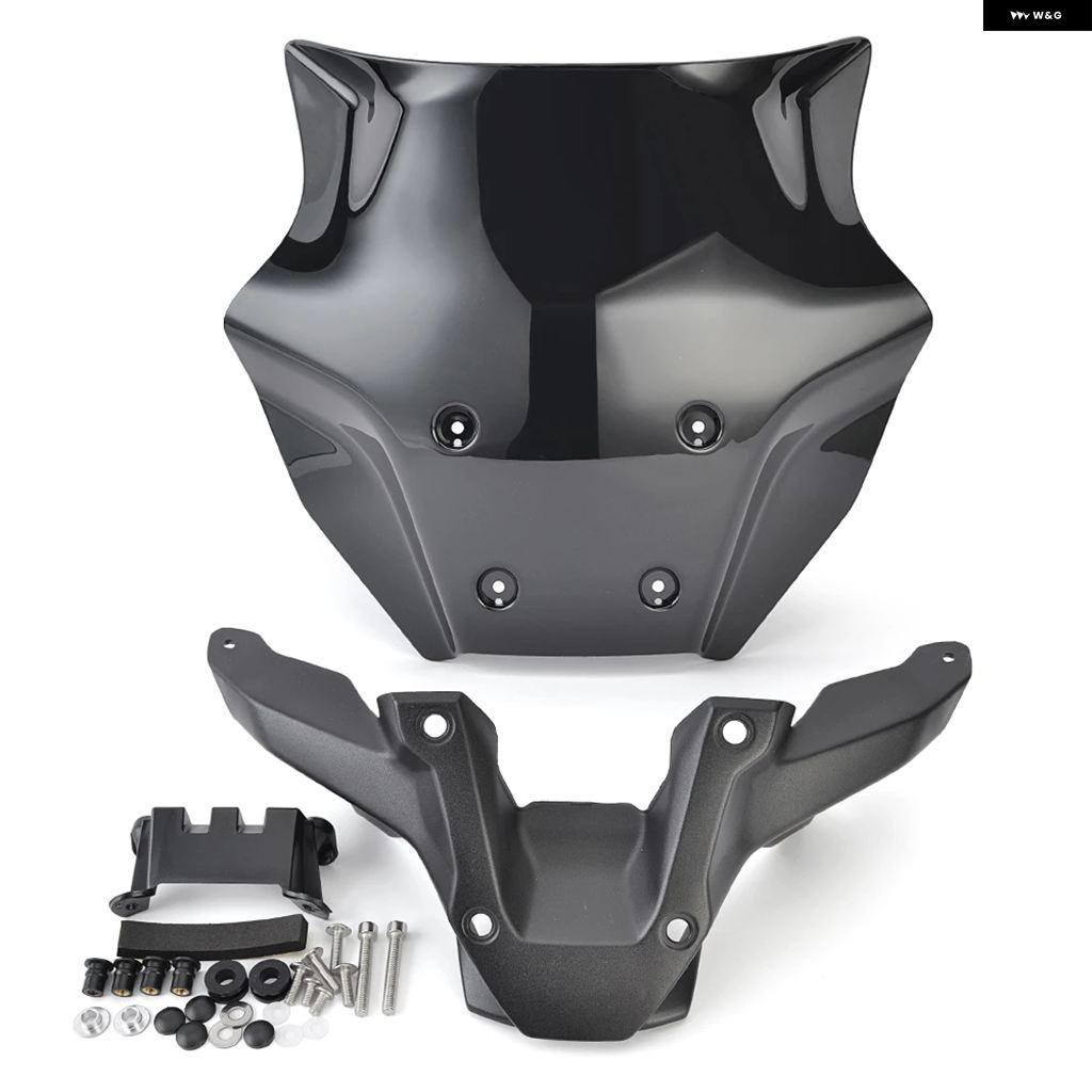 並行輸入品MT09 2024 ウィンドシールド オートバイ バイク ウィンドスクリーン ブラケット ヤマハ MT-09 SPの画像