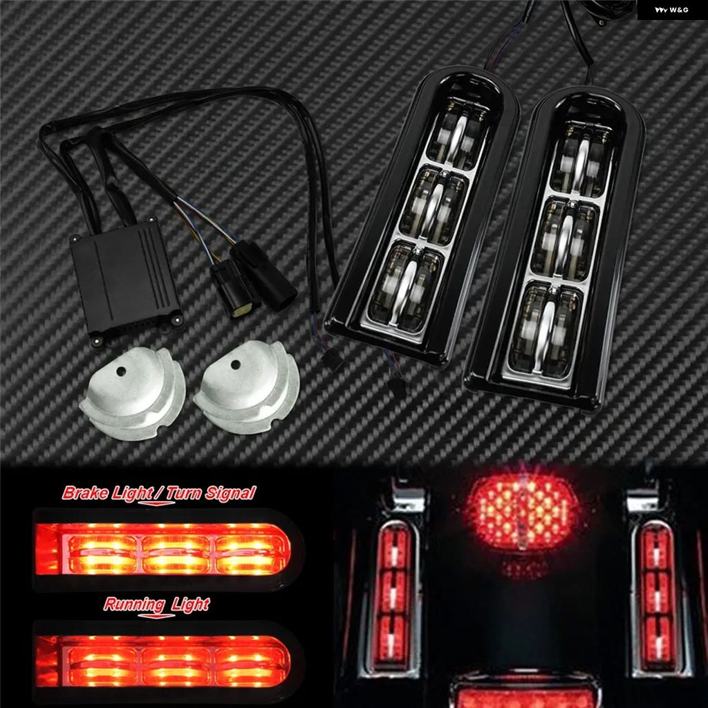 並行輸入品オートバイ バイク LEDインサート サドルバッグ フィラー サポート テールライト ランニングライト ハーレー ツーリング エレクトラ グライドの画像