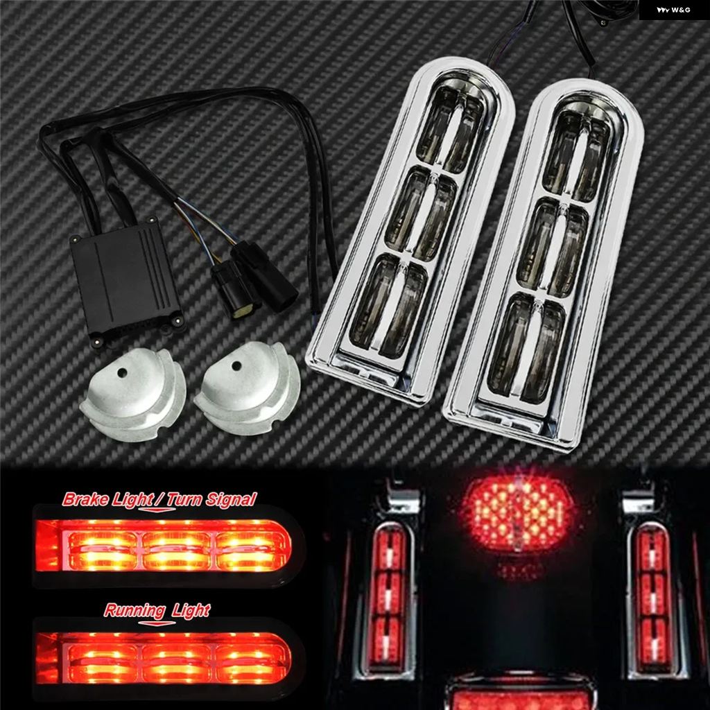 並行輸入品オートバイ バイク LEDインサート サドルバッグ フィラー サポート テールライト ランニングライト ハーレー ツーリング エレクトラ グライドの画像