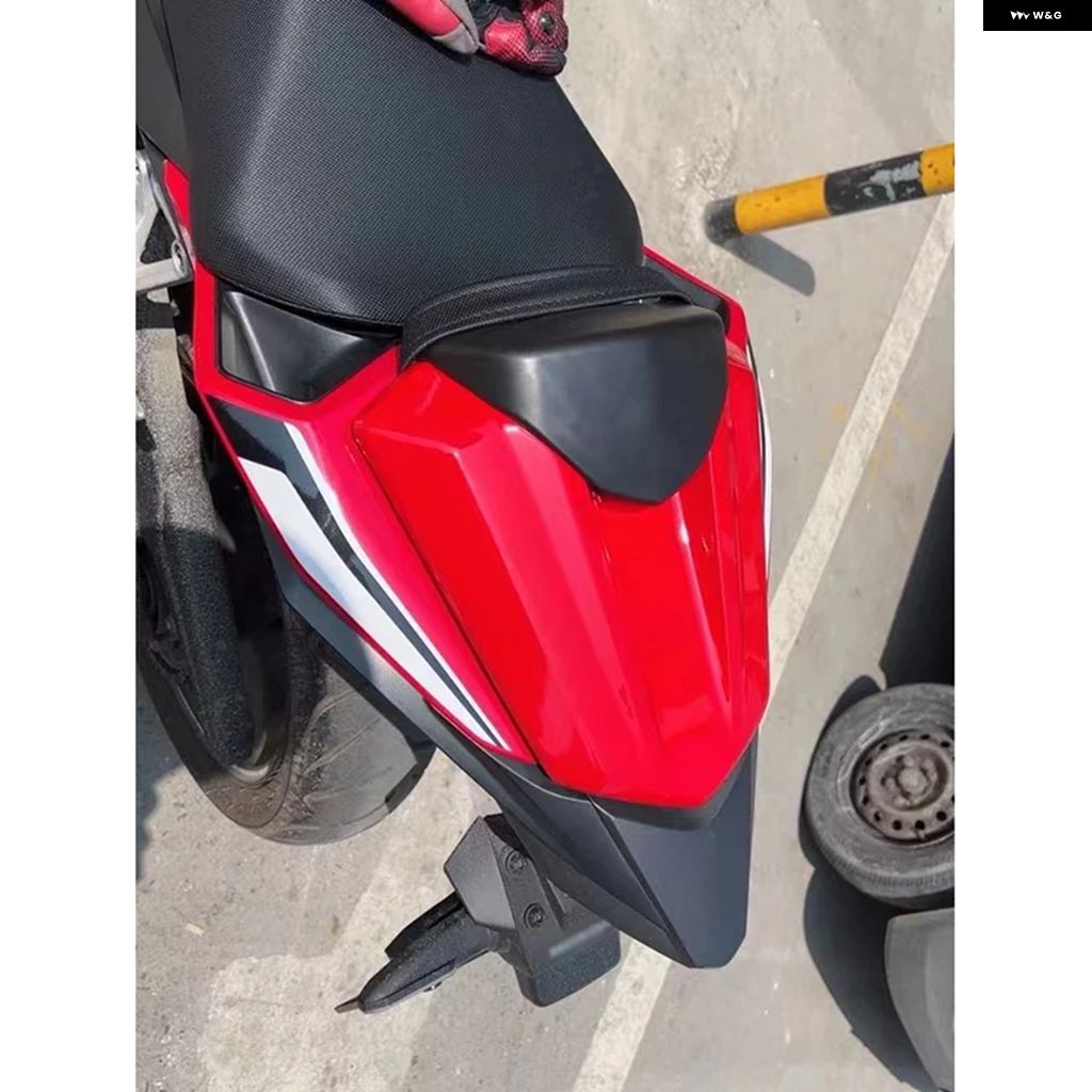 並行輸入品オートバイ バイク パッセンジャー リア フェアリング シートカウルカバー 2019-22 ホンダ CB500F CBR500R CBR F R レッド ブラック カーボン_6